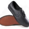 VANS SHOES AUTHENTIC ITALIAN LEATHER BLACK/BLACK US SIZES SCHOOL DECON -Skateboard Equipment Store 15101469819700001