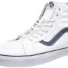 VANS SHOES SK8-HI REISSUE (LEATHER) WHITE / STRIPES VN0003CA1M NEW SALE -Skateboard Equipment Store 15212331607200003