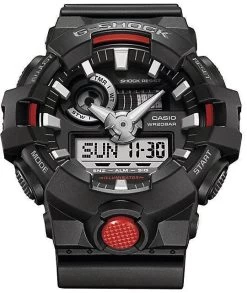 CASIO G-SHOCK WATCH DUO AUST WARRANTY GA700-1A WATCHES BLACK RED