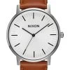 Nixon New Porter Leather Watch White / Sunray A10582442 Aust Seller Free Post 2 Nixon New Porter Leather Watch White / Sunray A10582442 Aust Seller Free Post -Skateboard Equipment Store 16214334046300000