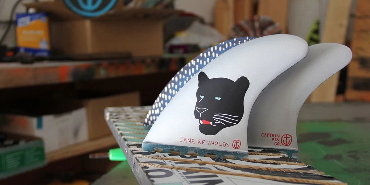 Captain Fin Co Dane Reynolds Thruster FUTURE FINS Silver NEW FIN SURFBOARD SURF 4 Captain Fin Co Dane Reynolds Thruster FUTURE FINS Silver NEW FIN SURFBOARD SURF - Image 2