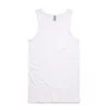 AS COLOUR SINGLET LOWDOWN TANK TOP PLAIN WHITE NEW MENS AUST SELLER KINGPIN -Skateboard Equipment Store 16229487195800002