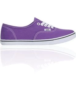 VANS SHOES AUTHENTIC LO PRO AMARANTH PURPLE/WHITE SKATE SKATEBOARD