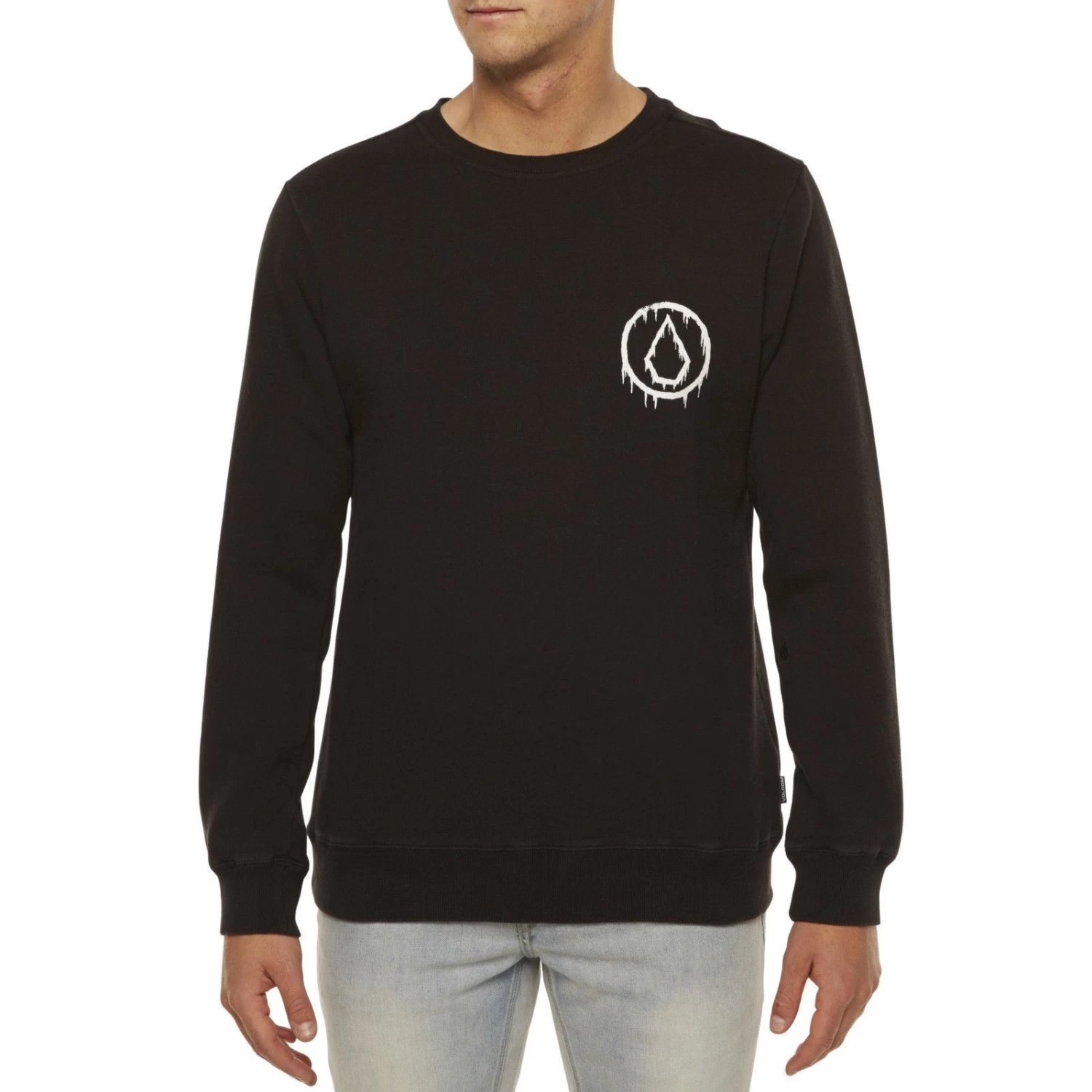 Volcom RELOAD CREW FLEECE SWEAT SHIRT New Black Aust Seller 3 Volcom RELOAD CREW FLEECE SWEAT SHIRT New Black Aust Seller