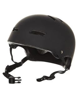 GLOBE SKATEBOARD SLANT HELMET MATTE BLACK Free Ride AUST SELLER NEW SKATE