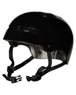 GLOBE SKATEBOARD SLANT HELMET GLOSS BLACK Free Ride AUST SELLER NEW SKATE