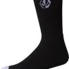 Volcom New Black Full Stone Socks Free Post Aus Seller Skateboard Kingpin Skate