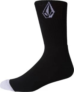 Volcom New Black Full Stone Socks Free Post Aus Seller Skateboard Kingpin Skate
