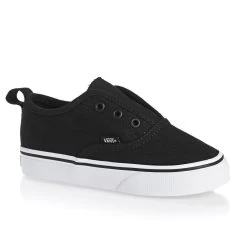 Vans Shoes Tots Authentic V BLACK / TRUE WHITE Children Toddler Boys NEW