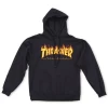 THRASHER SKATEBOARD MAGAZINE HOOD BLACK FLAME PRINT AUSTSELLER HOODY SWEATER NEW -Skateboard Equipment Store 17238629937900001