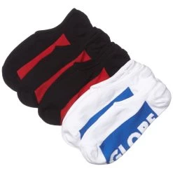 GLOBE INVISIBLE SOCKS 5 PACK BLACK WHITE SKATEBOARD SOCK MENS SIZE 7 - 11 -Skateboard Equipment Store 17266676230700000 2