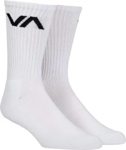 RVCA VA SPORT SOCK WHITE SKATE SURF RUCA SOCKS AUSTRALIAN SELLER