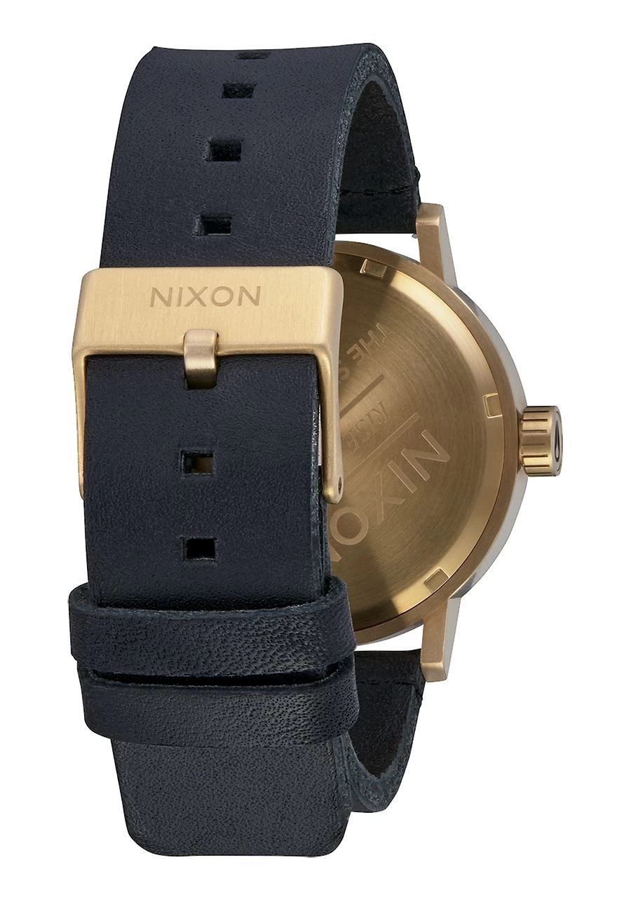 NIXON Stark Leather All Black / Gold WATCH NEW FREE POST AUST A1194 1031-00 4 NIXON Stark Leather All Black / Gold WATCH NEW FREE POST AUST A1194 1031-00 - Image 2