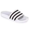 ADIDAS ADILETTE SLIDE ON SANDAL WHITE BLACK WHITE SKATEBOARD SURF FREE POSTAGE AUSTRALIAN -Skateboard Equipment Store 24263