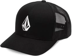 VOLCOM CAP TRUCKER Fullstone Cheese Black HAT CAP Aust Seller