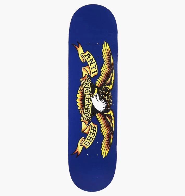 Anti-Hero Classic Eagle Skateboard Deck - Blue - 8.5" DECKS FREE GRIP KINGPIN SKATE SHOP FREE POSTAGE ANTIHERO ANTI-HERO 3 Anti-Hero Classic Eagle Skateboard Deck - Blue - 8.5" DECKS FREE GRIP KINGPIN SKATE SHOP FREE POSTAGE ANTIHERO ANTI-HERO