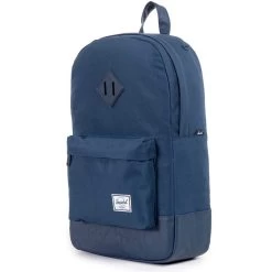 HERSCHEL HERITAGE BACKPACK NAVY / NAVY PU SUPPLY COMPANY BACK PACKS BAGS BAG AUST