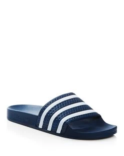 ADIDAS ADILETTE SLIDE ON SANDAL BLUE WHITE BLUE SKATEBOARD SURF AUSTRALIAN [Size: US 6]