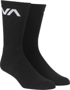RVCA VA SPORT SOCK BLACK SKATE SURF RUCA SOCKS AUSTRALIAN SELLER [Colour: BLACK]