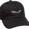 VOLCOM CAP STENCIL Cap BLACK Yupoong Strapback Adjustable HAT CAP Aust Seller -Skateboard Equipment Store 28018