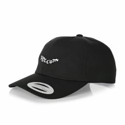 VOLCOM CAP STENCIL Cap BLACK Yupoong Strapback Adjustable HAT CAP Aust Seller -Skateboard Equipment Store 28018 3