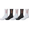 GLOBE BAR CREW SOCKS 5 PACK ASSORTED SKATEBOARD SURF MENS SIZE 7 - 11 [Colour: BLACKOUT] -Skateboard Equipment Store 29499 29500
