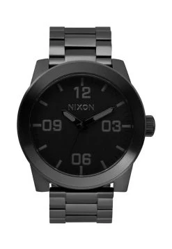 NIXON WATCH CORPORAL SS ALL BLACK / POLISHED BLACK A346 001 NEW AUST SELLER