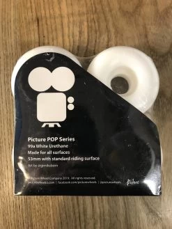 PICTURE SKATEBOARD WHEELS 99A 53MM POP SHIELD CONICAL SHAPE 4 PACK FREE POST AUST SELLER -Skateboard Equipment Store 30243 1