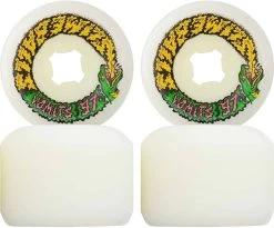 SANTA CRUZ WHEELS White SLIME BALLS SNAKE VOMITS 60MM 97A SKATEBOARD -Skateboard Equipment Store 30449 2
