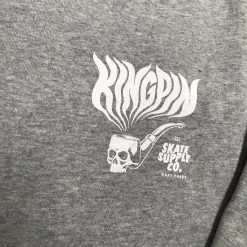 KINGPIN SKATE SUPPLY CREW NECK JUMPER LIGHT GREY 7 KINGPIN SKATE SUPPLY CREW NECK JUMPER LIGHT GREY -Skateboard Equipment Store 31330 2