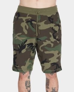 NIKE SB OLIVE CAMO EVERETT SHORTS 2