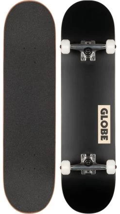 Globe Goodstock Skateboard Complete In BLACK 8.125" -Skateboard Equipment Store 31634 1