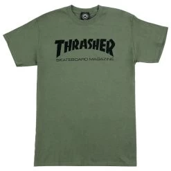 Thrasher Skate Mag T-Shirt Tee New Army Green Skate Shop Aust Seller Thrasher [Size: M]