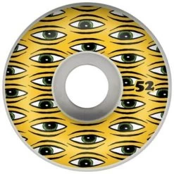 TOY MACHINE WHEELS 52 MM ALL SEEING YELLOW 100A