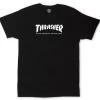 THRASHER Youth T-shirt T Shirt NEW TEE BLACK -Skateboard Equipment Store 32139Aaaa