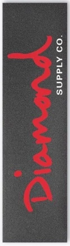 DIAMOND SUPPLY CO BRILLIANT RED LOGO SKATEBOARD GRIP TAPE 9 X 33 INCH AUSTRALIAN SELLER