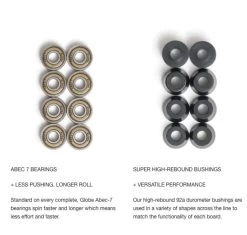 GLOBE Complete Skateboard Sagano 26" X 7.5" - Olivewood / Green Pearl -Skateboard Equipment Store 32935 3