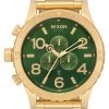 NIXON 51-30 Chrono Watch - Gold/Green Sunray HP Gold - A0833416 1 NIXON 51-30 Chrono Watch - Gold/Green Sunray HP Gold - A0833416 -Skateboard Equipment Store 33008