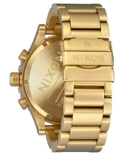 NIXON 51-30 Chrono Watch - Gold/Green Sunray HP Gold - A0833416 -Skateboard Equipment Store 33008 2