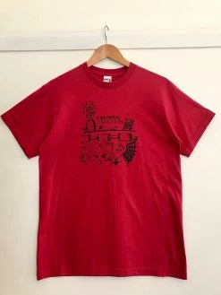 GILDAN HAMMER Vinyl RIP Tee T-shirt RED [Size: M]