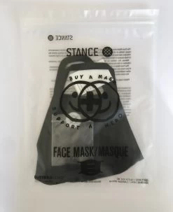 STANCE Solid Face Mask OSFM BLACK -Skateboard Equipment Store 33142 2