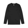 AS COLOUR Long Sleeve T-SHIRT Staple Tee Mens Top BLACK [Size: M] -Skateboard Equipment Store 33178