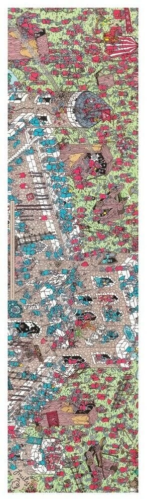 FRUITY Skateboard Grip Tape WHERE'S WALLY CASTLE SIEGE 9" X 33" 3 FRUITY Skateboard Grip Tape WHERE'S WALLY CASTLE SIEGE 9" X 33"