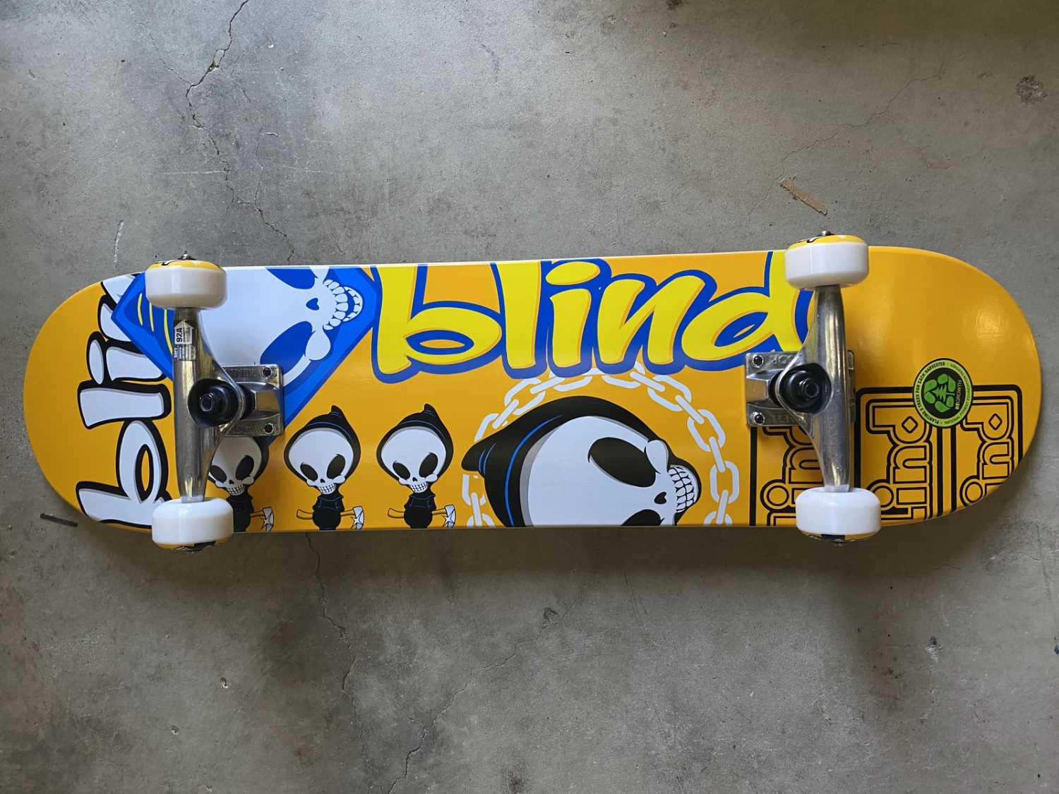 BLIND SKATEBOARD COMPLETE 8.0" TANTRUM ORANGE Skate New 3 BLIND SKATEBOARD COMPLETE 8.0" TANTRUM ORANGE Skate New