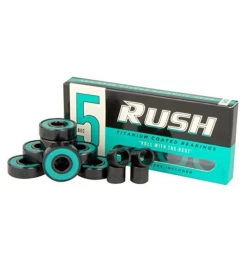 RUSH Abec 5 Titanium Coated Skateboard Bearings GREEN