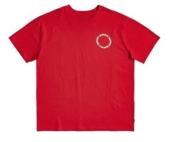 RVCA Bakervca Circle Logo Short Sleeve RED T-Shirt Tee Ruca Baker [Size: S] -Skateboard Equipment Store 33512 1