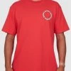 RVCA Bakervca Circle Logo Short Sleeve RED T-Shirt Tee Ruca Baker [Size: S] -Skateboard Equipment Store 33512