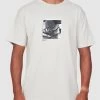 RVCA Baker Photo Kenvin "SPANKY" Long Short Sleeve BONE T-Shirt Tee Ruca [Size: S]