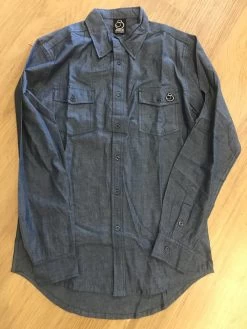 JUICE LONG SLEEVE BUTTON UP TEE SHIRT KINGPIN SKATE STORE AUSTRALIAN SELLER [Size: L]