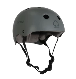PROTEC Classic Skate Helmet MATTE GREY | Pro-tec Grey Helmet [Size: L]
